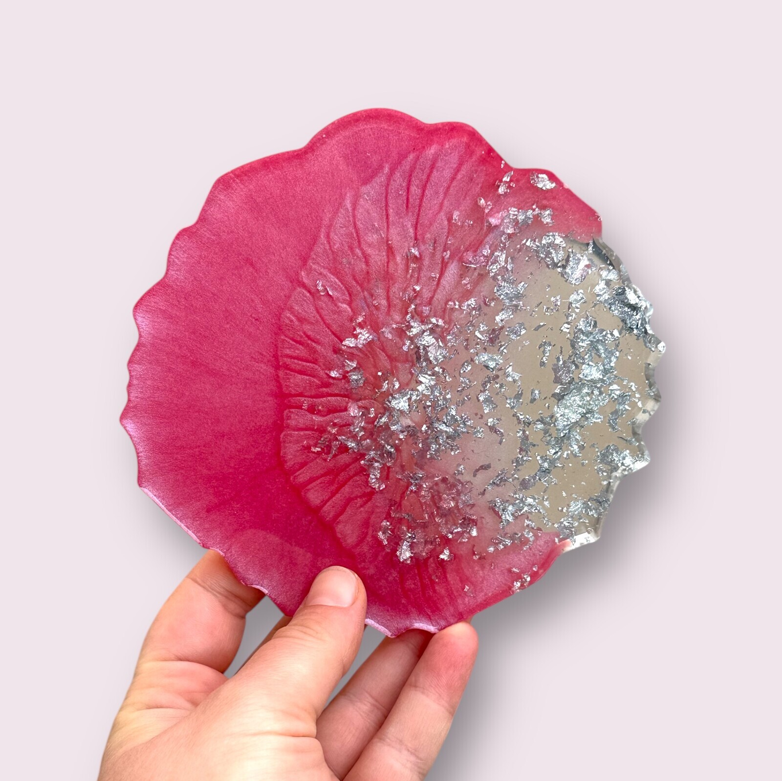 Puaree | Podtácek z pryskyřice Barva podtácku: Růžová