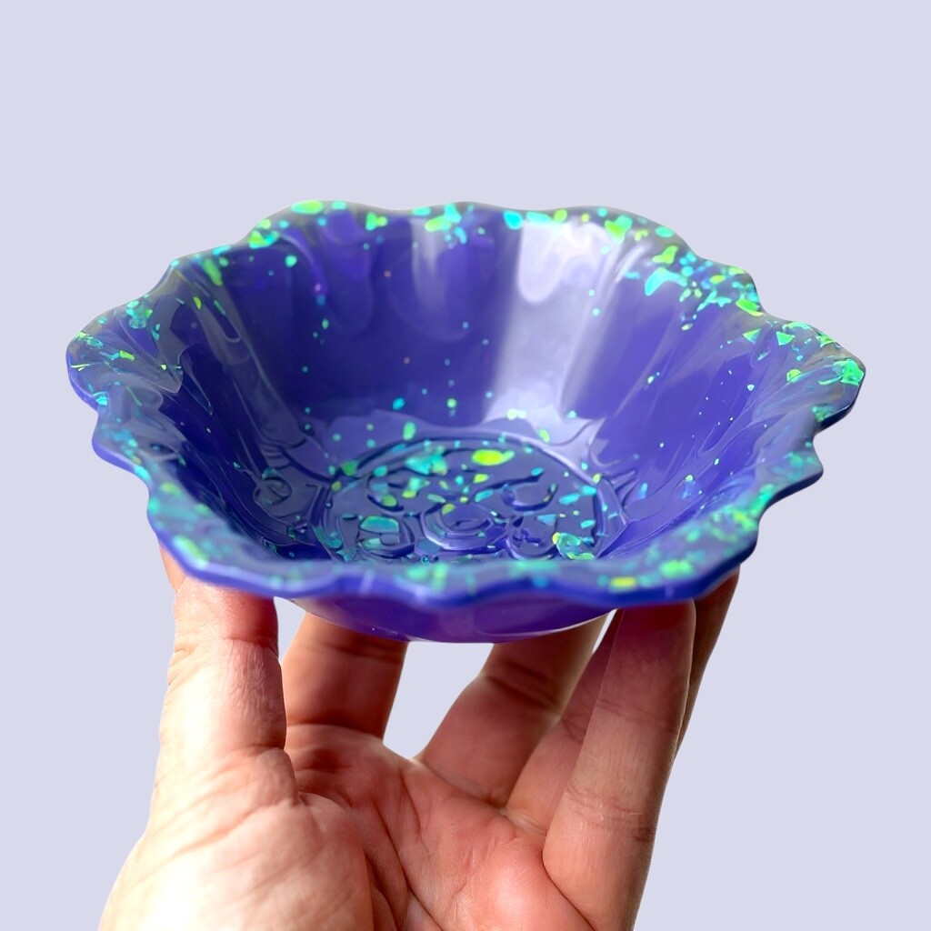 Puaree | Miska z pryskyřice Barva mističky: Fialová