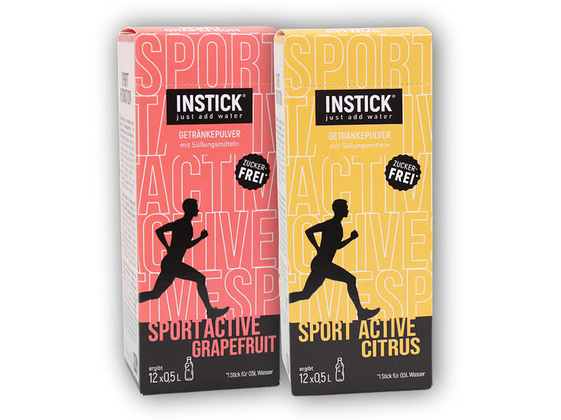Instick Instick Sport Active instant electrolyte nápoj bez cukru 12 x 5g Varianta: grapefruit