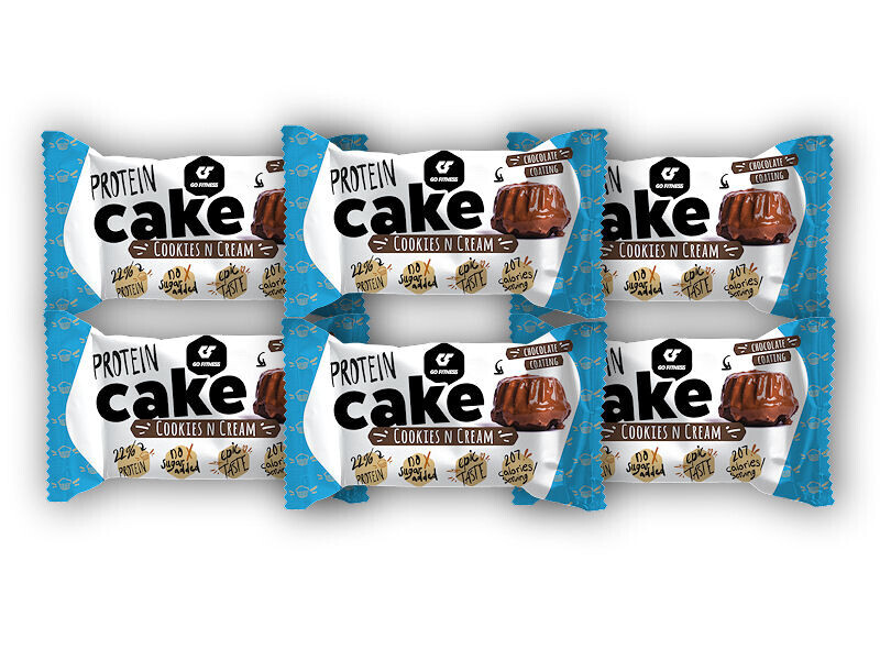 Go Fitness 6x Protein Cake 50g Varianta: vanilla