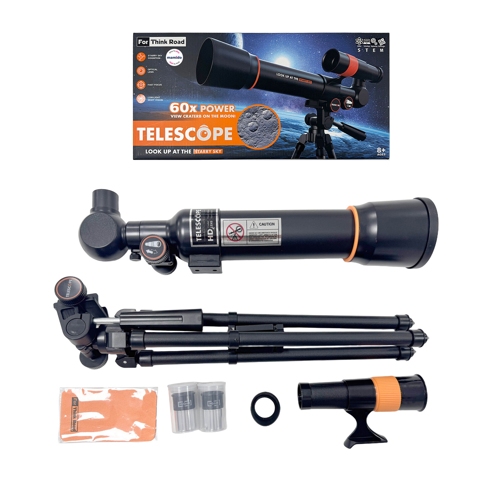 Mamido Mamido Dětský dalekohled se stativem zoom 60x