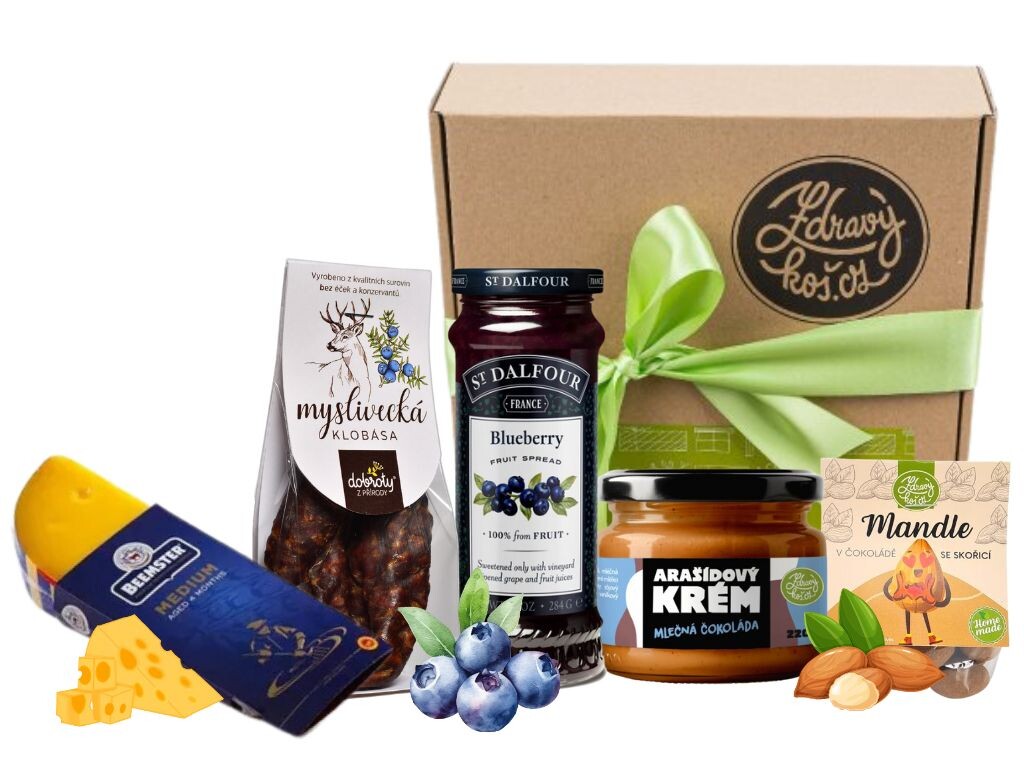 Zdravýkoš Zdravý koš Dárková krabička Dobroty