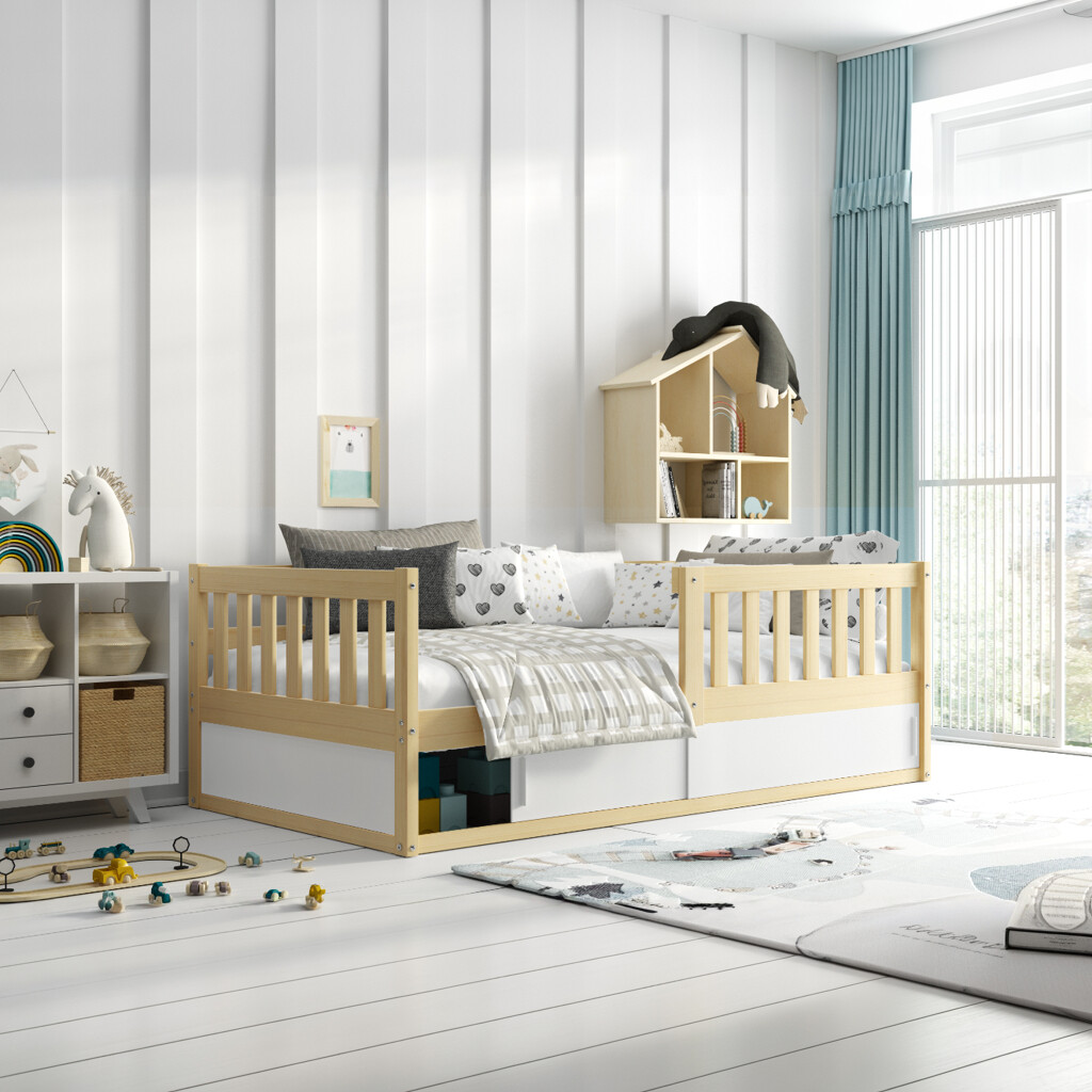 SMB Dětská postel SINDY, 80x160 cm Dekor: Borovice