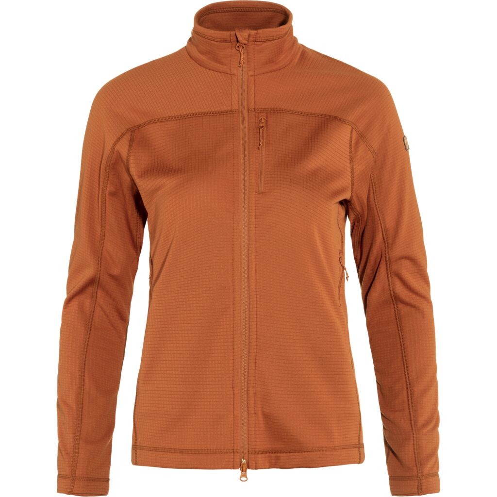 FJÄLLRÄVEN Abisko Lite Fleece Jacket W, Terracotta Brown velikost: S