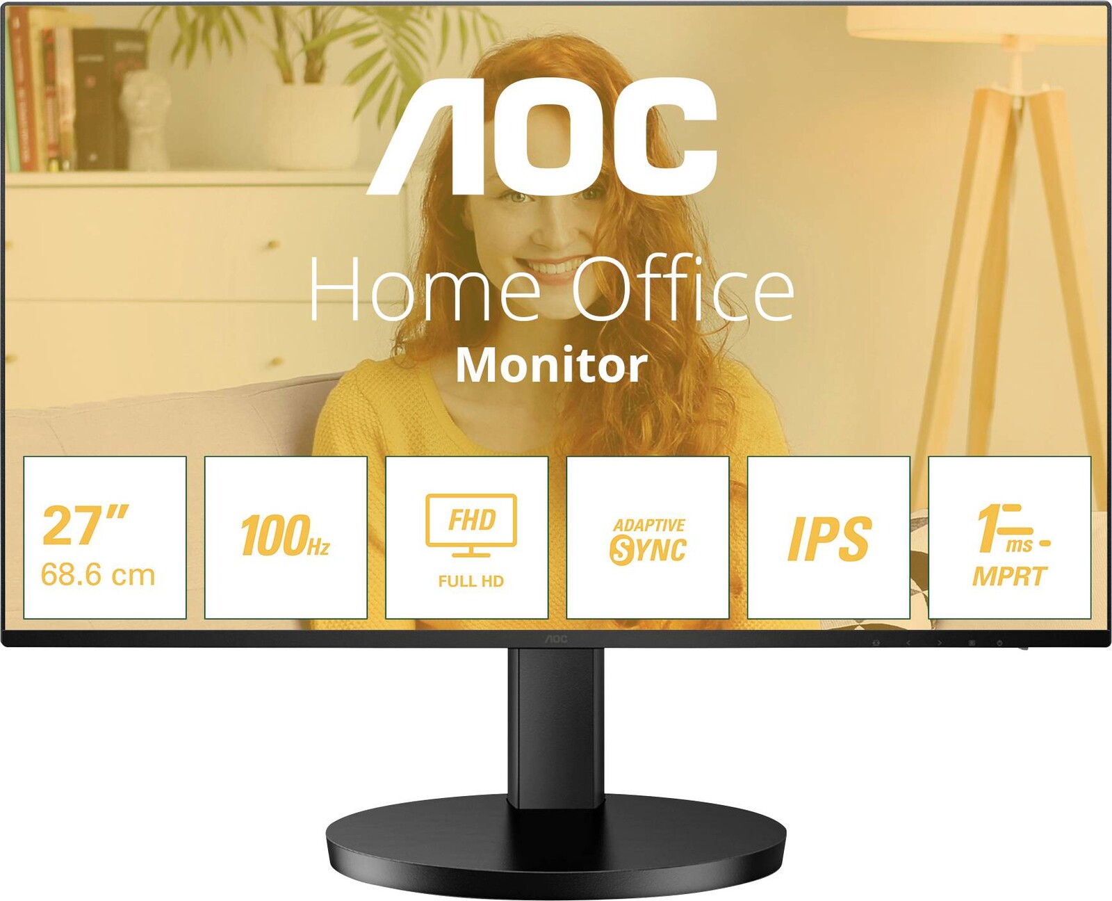 AOC 27B3HA2 LED monitor 68.6 cm (27 palec) 1920 x 1080 Pixel 16:9 1 ms IPS LED