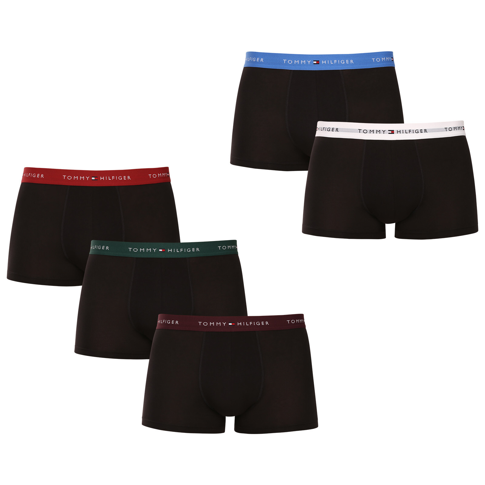 5PACK pánské boxerky Tommy Hilfiger černé (UM0UM03061 0TO) XXL, trenky / trenýrky