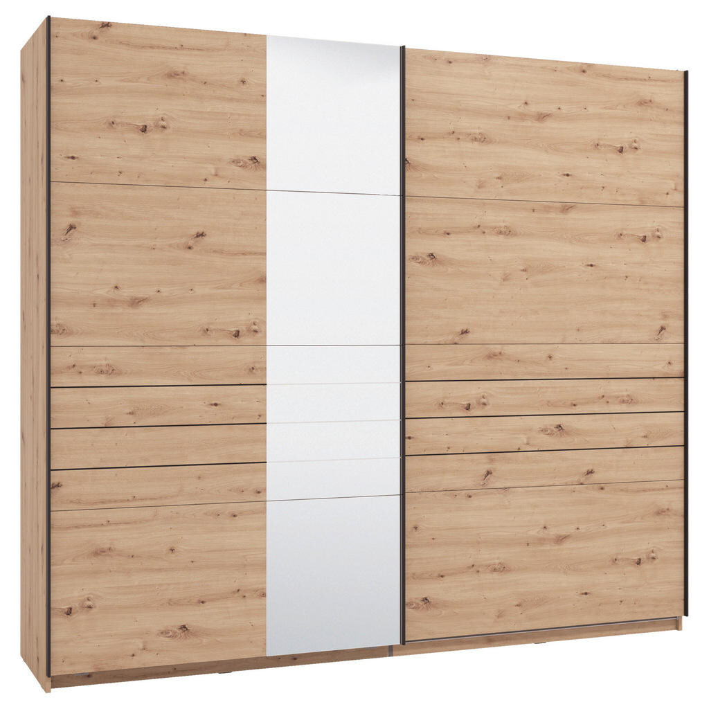 Xora SKŘÍŇ S POSOUVACÍMI DVEŘMI, dub artisan, 245/217,5/61 cm