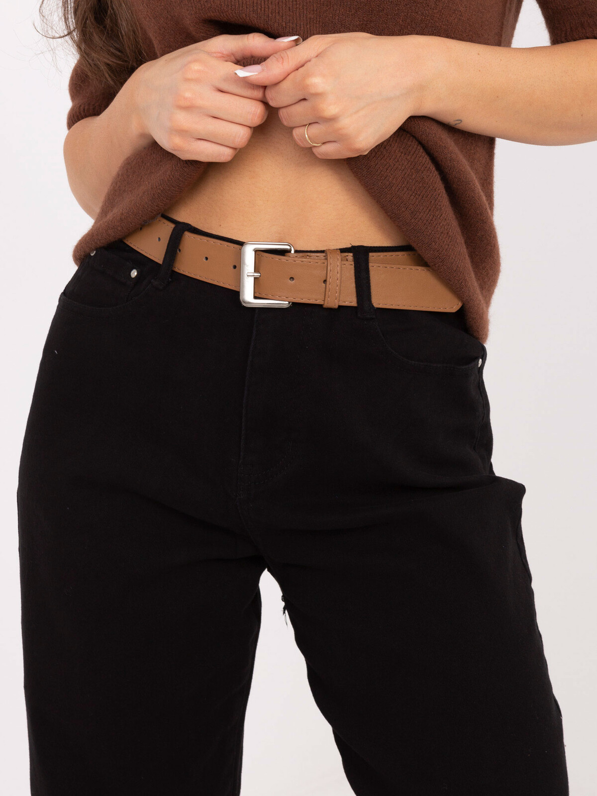 Černé rovné džíny