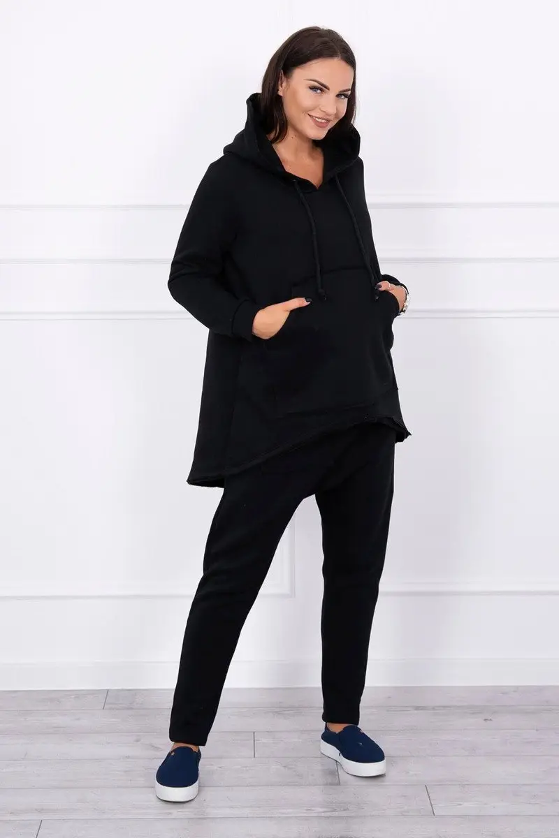 Kesi černý set s baggy mikinou a kalhotami