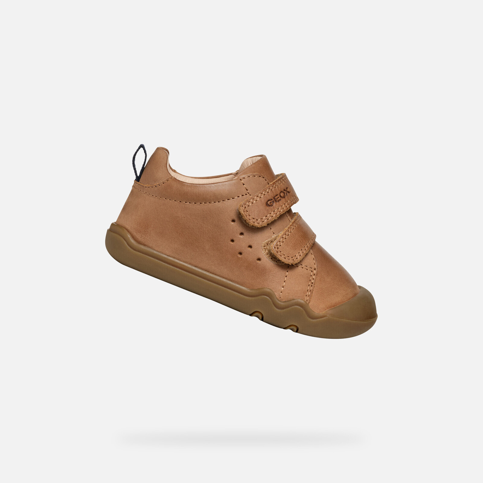 Hnědé chlapecké barefoot boty Geox Steppieup Boy