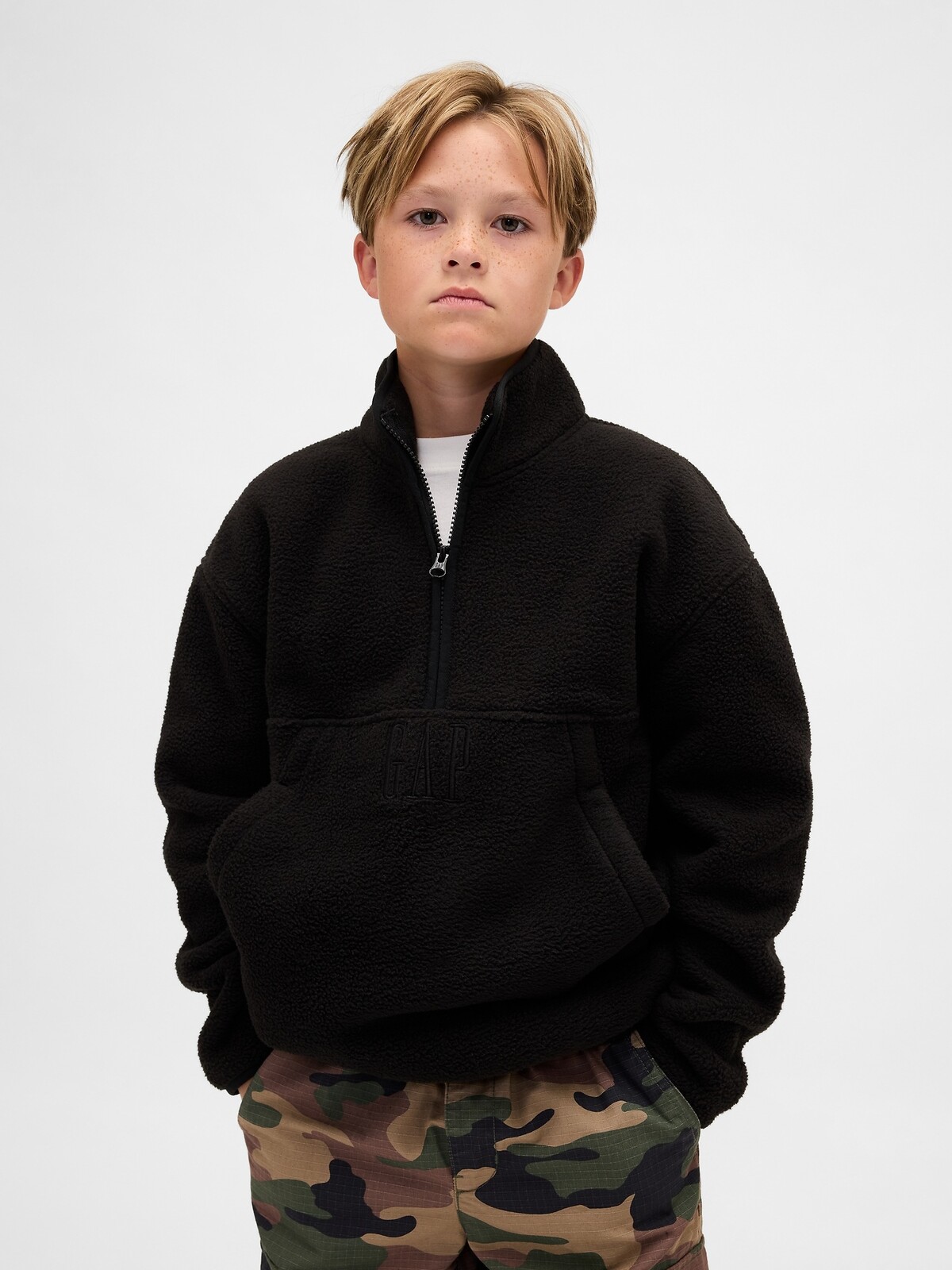 GAP Dětská sherpa mikina Arctic Fleece - Kluci