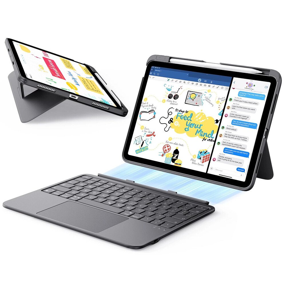 ESR Flex Keyboard Case pro iPad Air 4 5 11 tmavě šedá