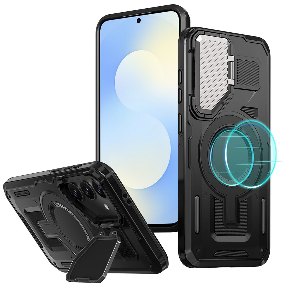 Pouzdro Techsuit CamVault MagSafe pro Samsung Galaxy S25 FE černé