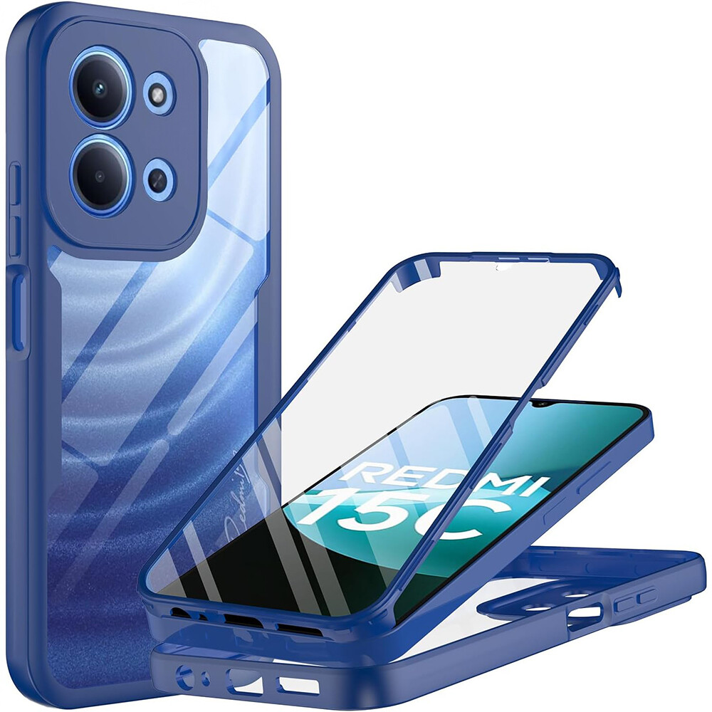 Techsuit ColorVerse 360 Series + Ochranná fólie Xiaomi Redmi 15C 4G / 5G Modrá