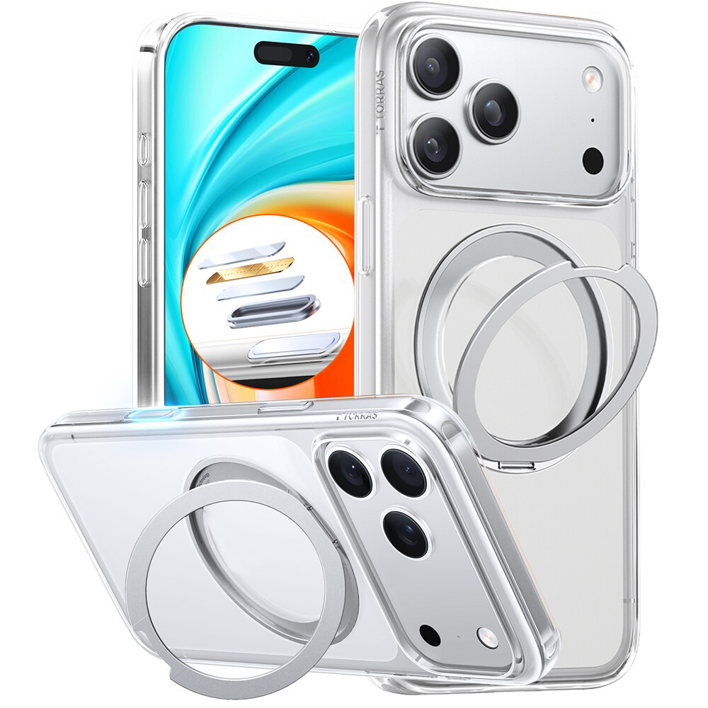 Torras Ostand Pro MagSafe Series pro iPhone 17 Pro Max průhledný