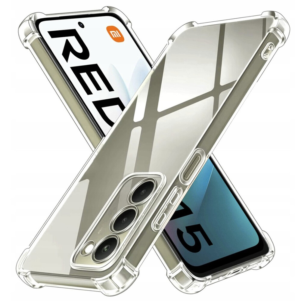 Techsuit Shockproof průhledný silikon pro Xiaomi Redmi 15 4G 5G průhledný