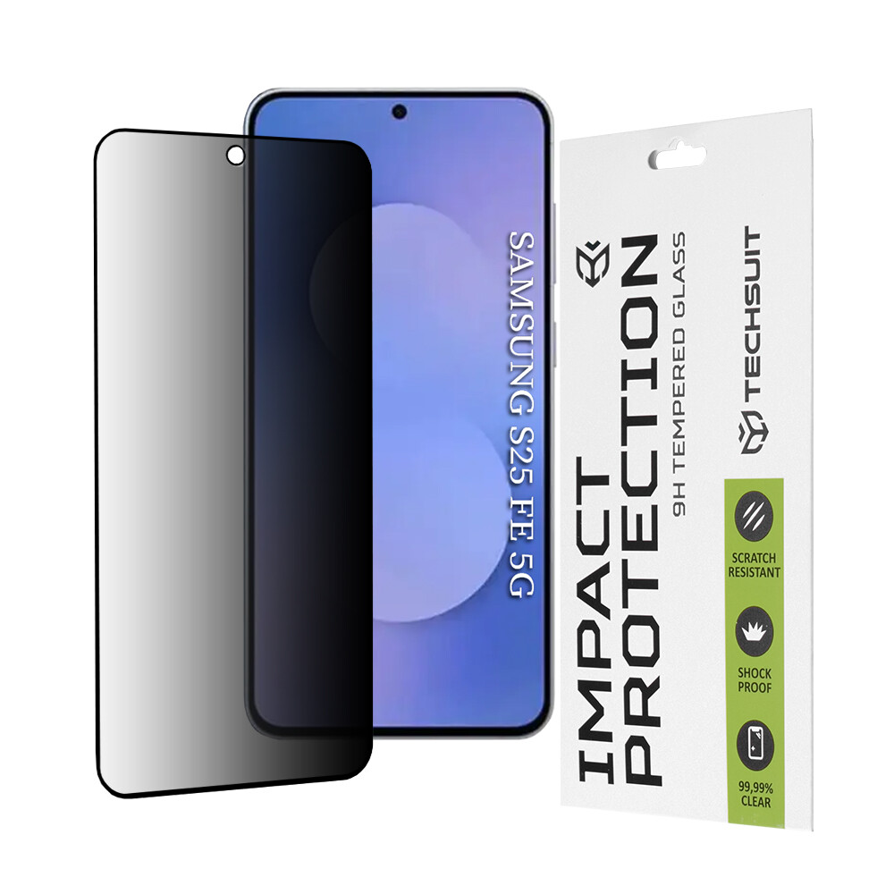 Ochranné sklo Techsuit 111D Privacy Samsung Galaxy S25 FE černé