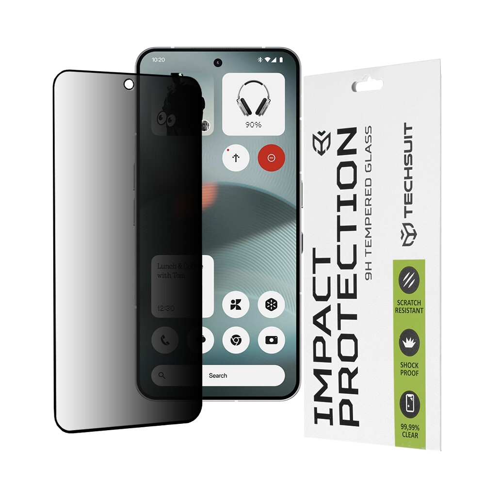 Ochranné sklo Techsuit 111D Privacy Full Glue pro Nothing Phone 3 černé