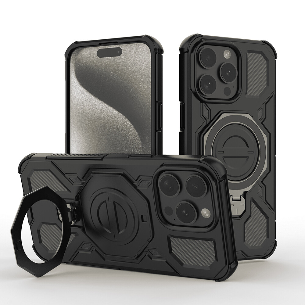 Techsuit Carbon Shield PRO pro iPhone 15 Pro černý