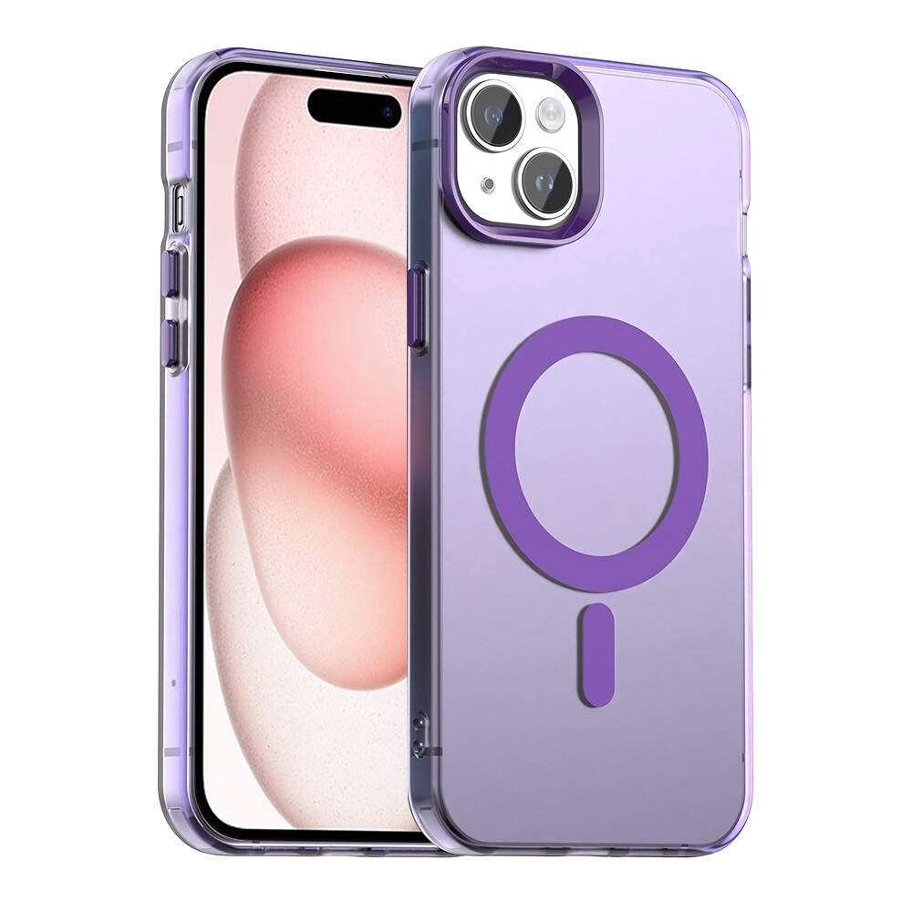 Techsuit CandyCase MagSafe pro iPhone 15 fialová