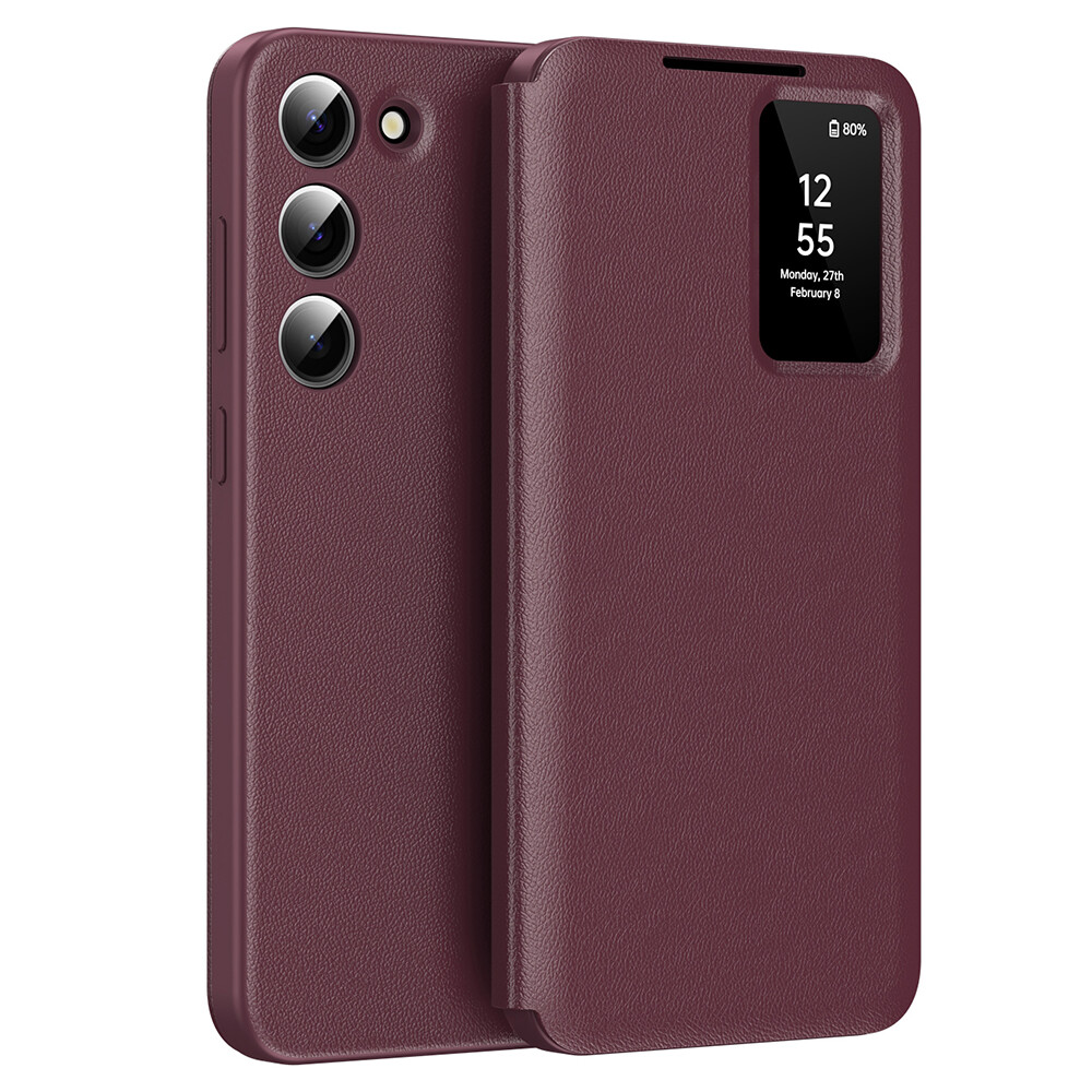 Techsuit SmartView Series pro Samsung Galaxy S23 červená