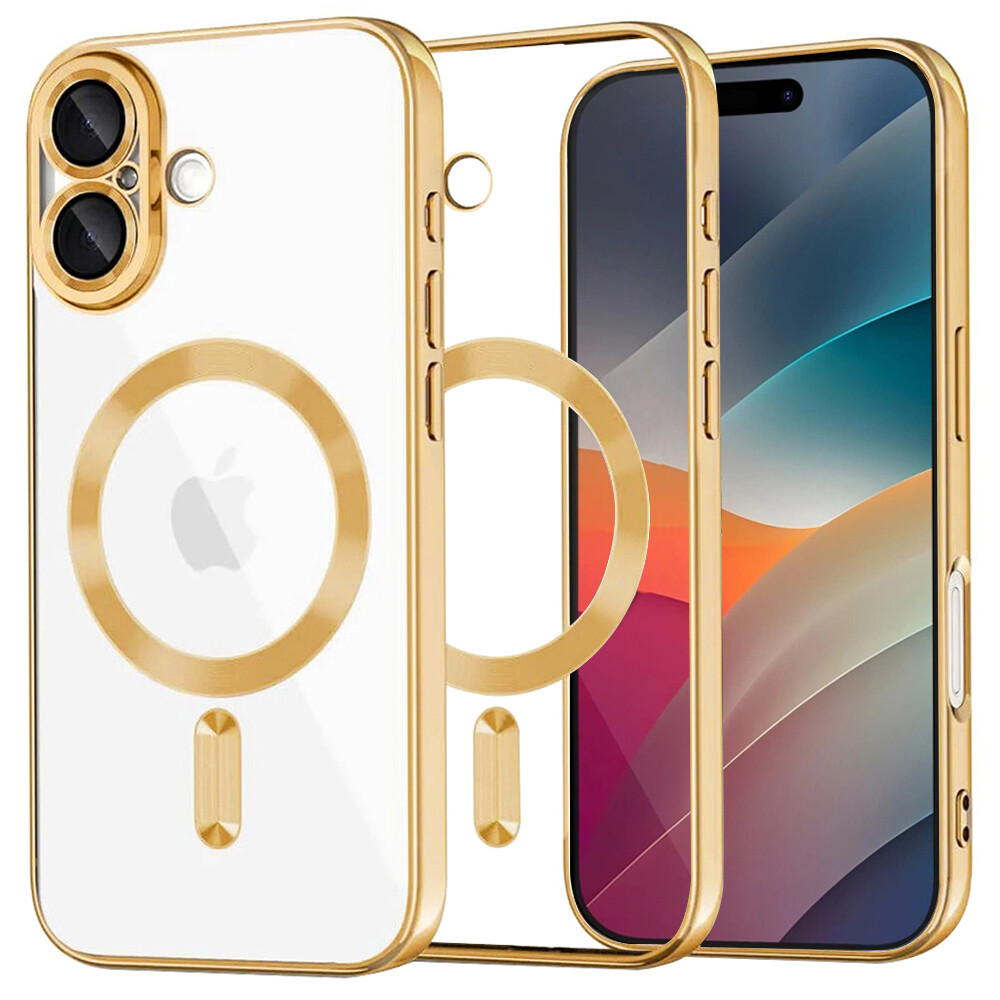 Techsuit Luxury Crystal MagSafe iPhone 17 zlatý