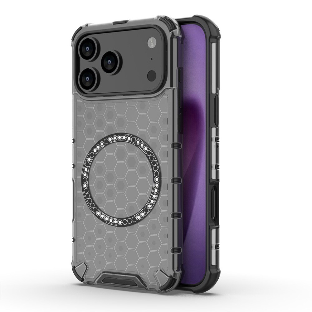 Techsuit HoneyComb Shield MagSafe pro iPhone 17 Pro černý
