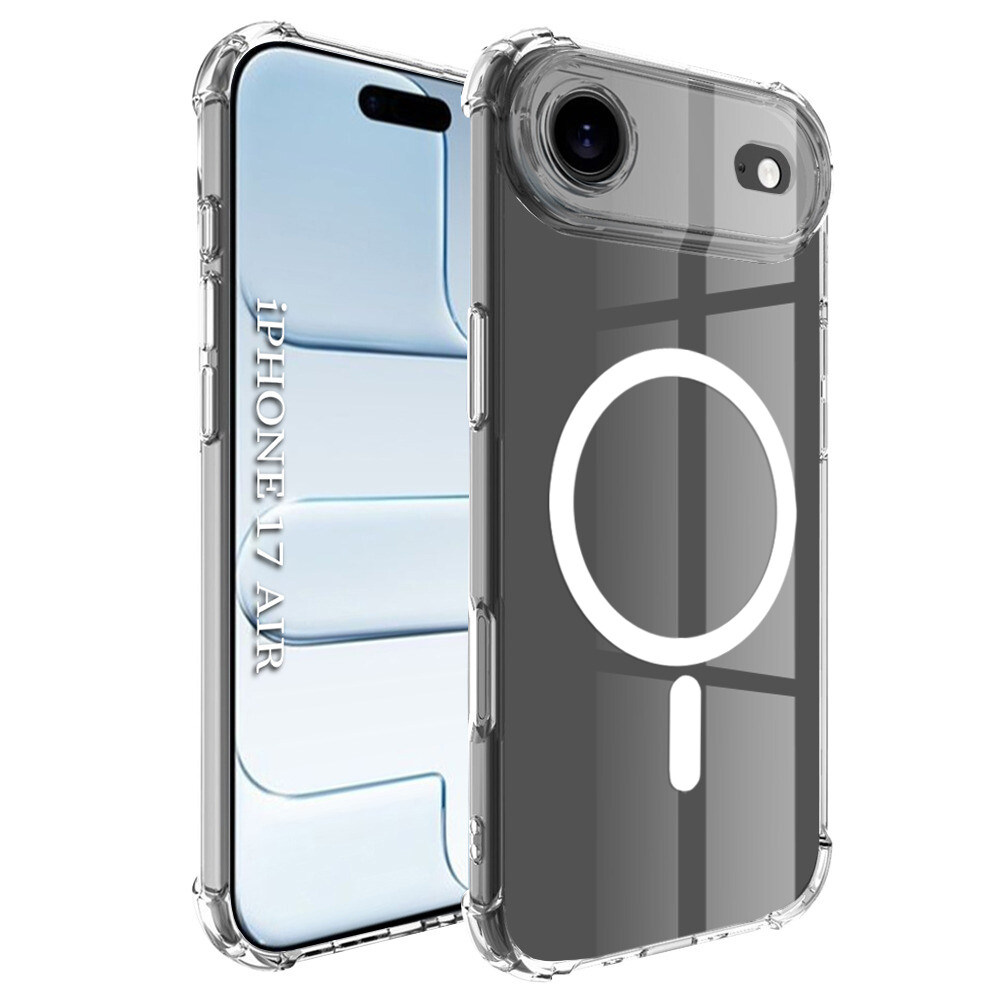 Techsuit Shockproof průhledný silikonový MagSafe iPhone 17 Air průhledný