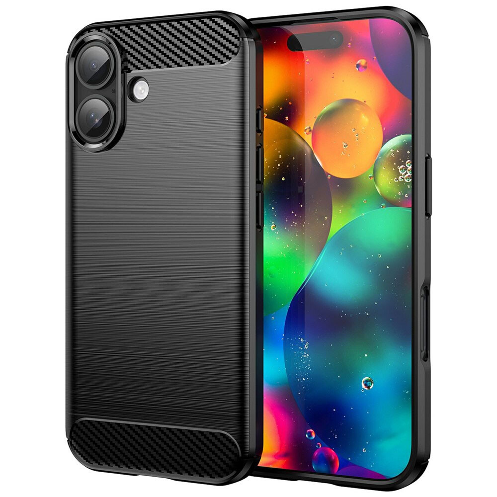 Techsuit Carbon Silicone pro iPhone 17 černý