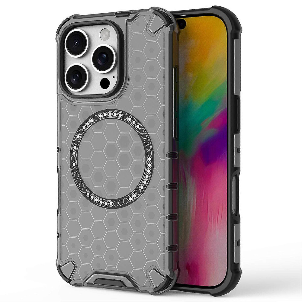 Techsuit HoneyComb Shield MagSafe pro iPhone 16 Pro černý