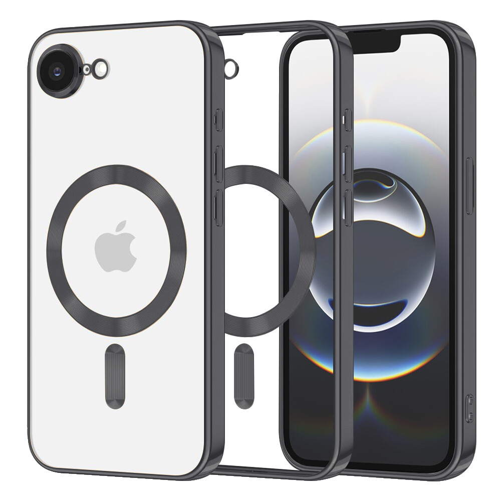 Techsuit Luxury Crystal MagSafe pro iPhone 16e černý