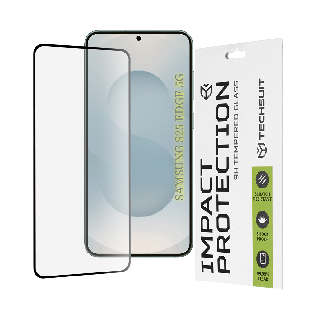 Ochranné sklo Techsuit 111D pro Samsung Galaxy S25 Edge černé