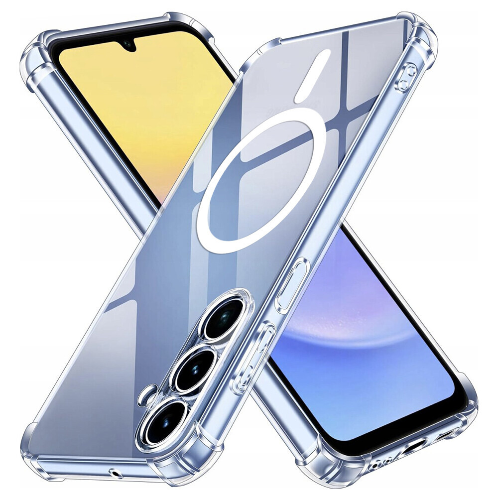 Techsuit Shockproof průhledný silikonový MagSafe pro Samsung Galaxy A15 4G / A15 5G průhledný