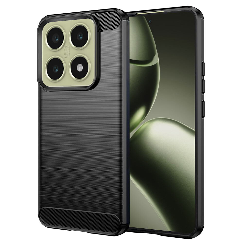Techsuit Carbon Silicone pro Xiaomi 14T černá