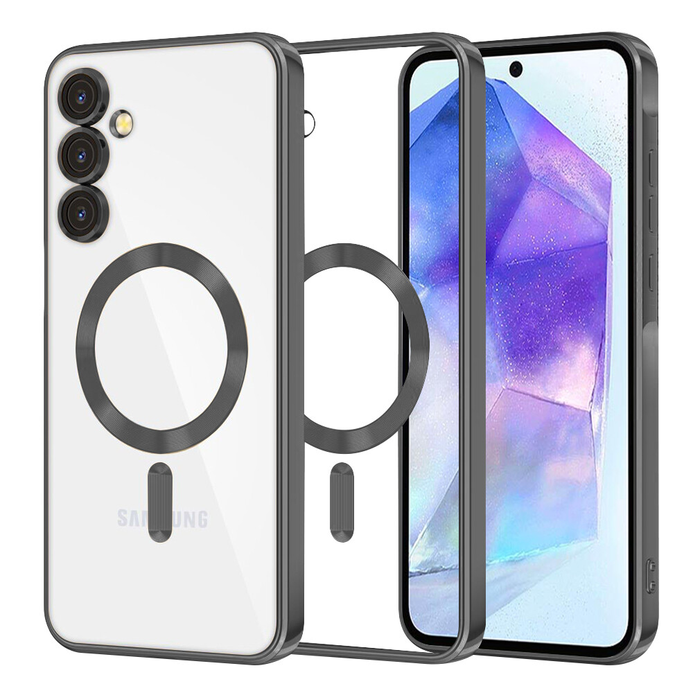 Techsuit Luxury Crystal MagSafe pro Samsung Galaxy A55 5G černý