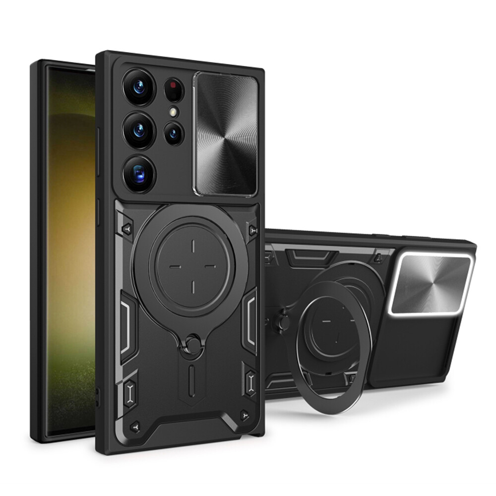 Techsuit CamGuard Pro obal Samsung Galaxy S23 Ultra černý