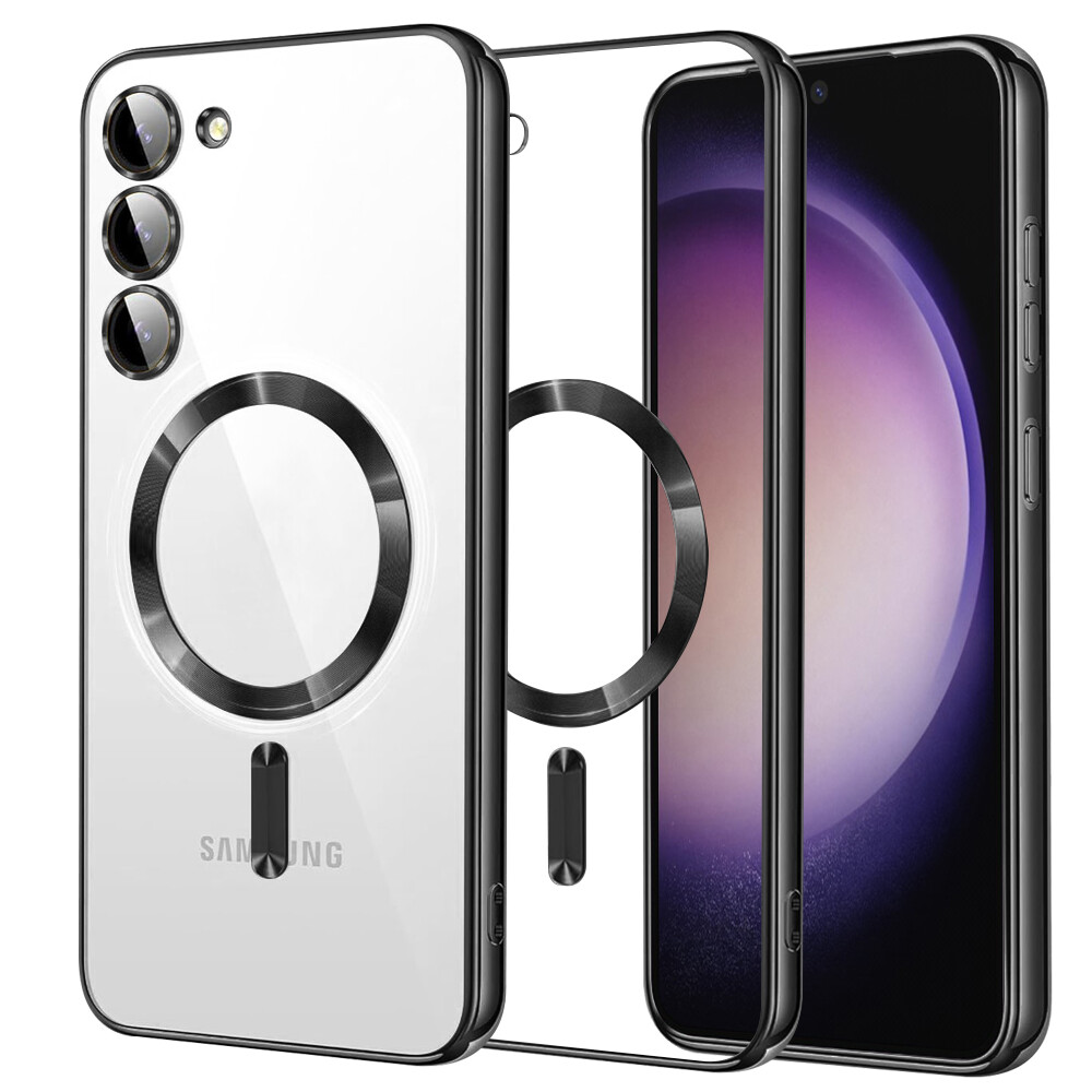 Techsuit Luxusní Křišťálový MagSafe Samsung Galaxy S23 Černý