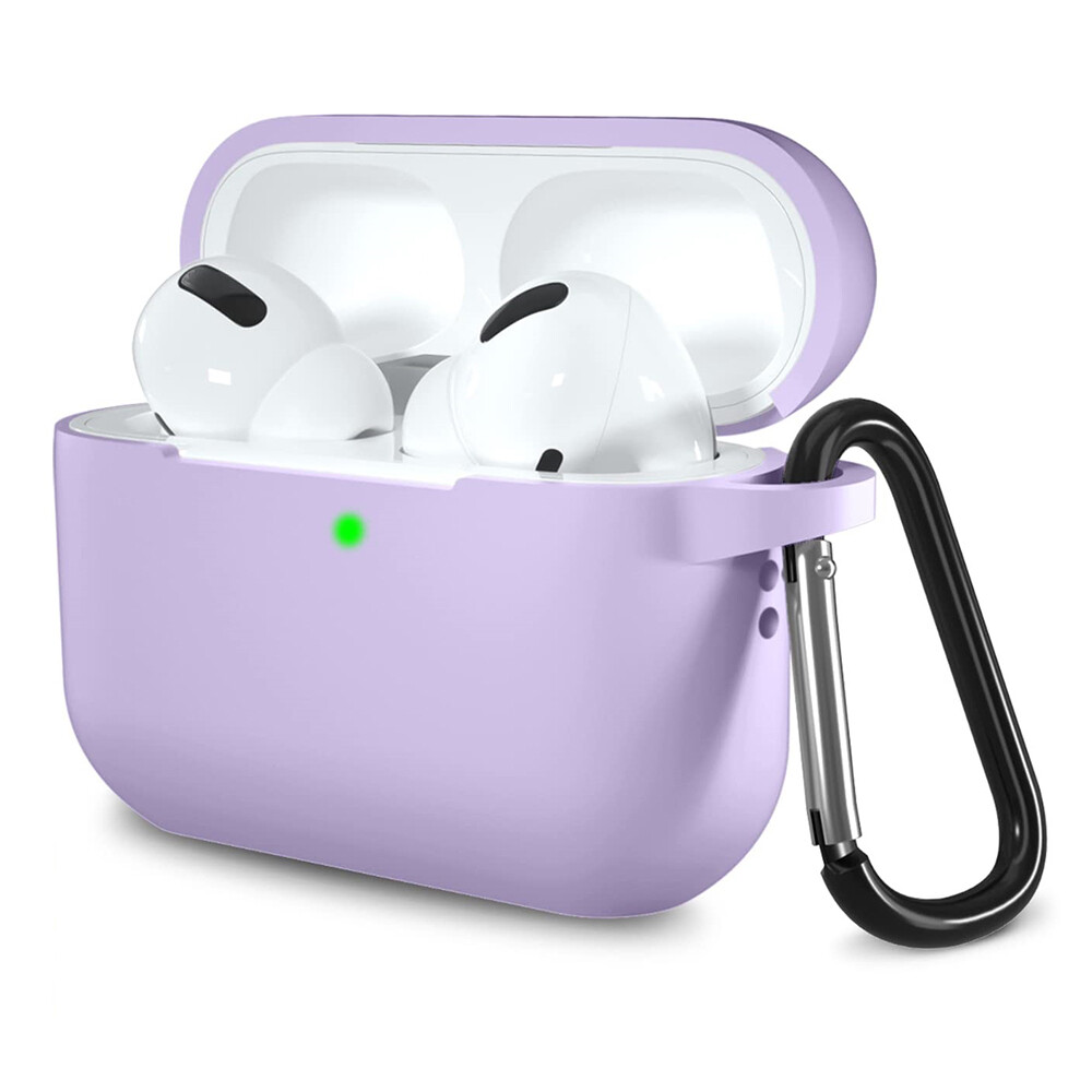 Techsuit Silikonové pouzdro pro AirPods Pro 1 2 Fialové