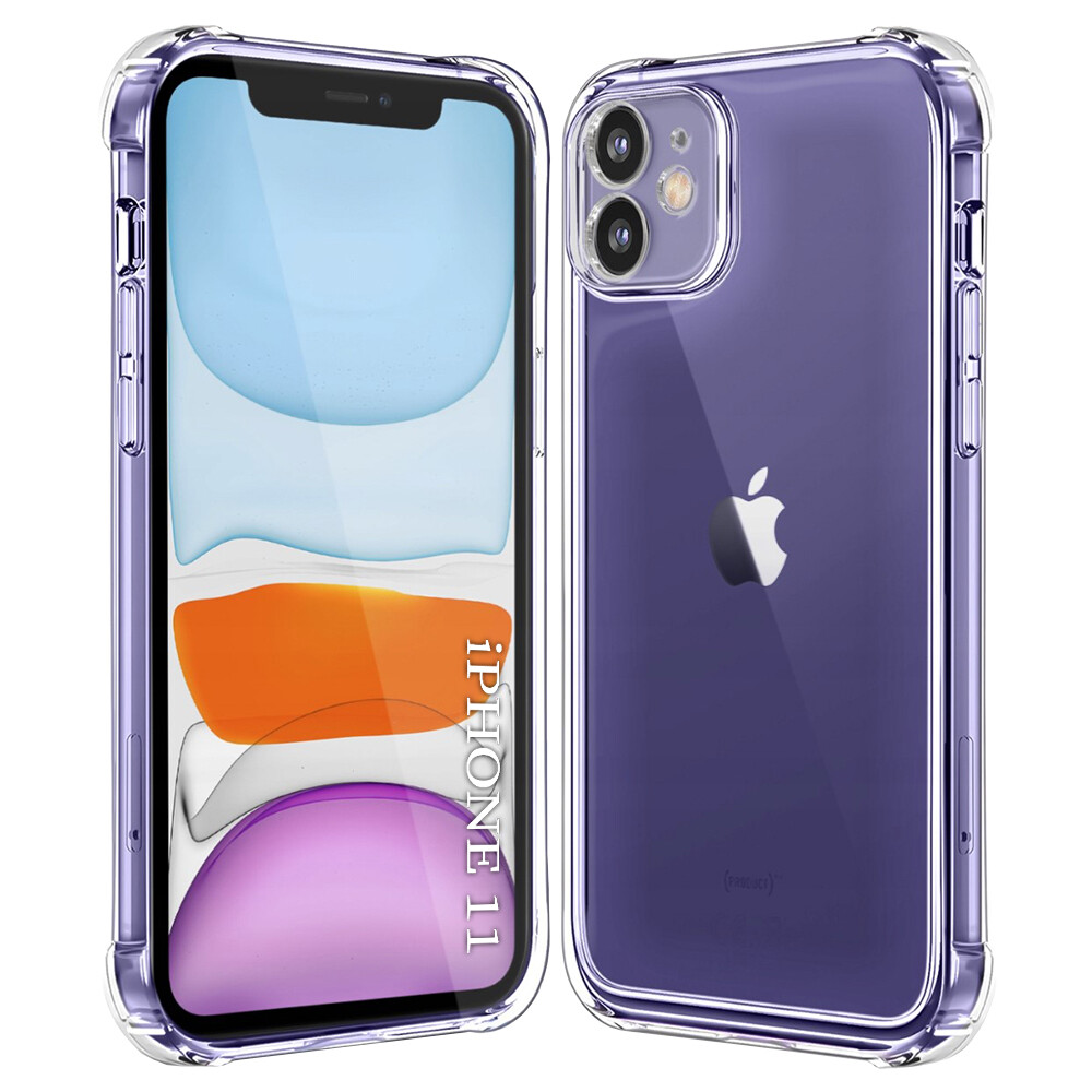 Techsuit Nárazuvzdorný Průhledný Silikon iPhone 11 Clear