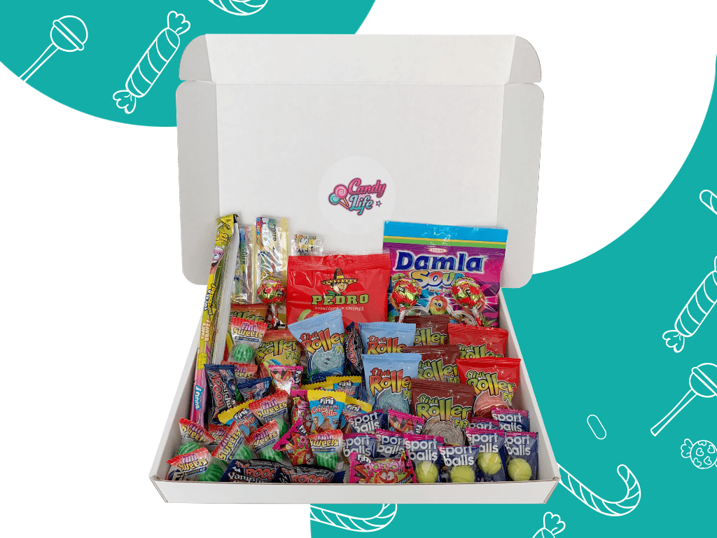 Candy Life RETRO Velká krabička - kyselý box