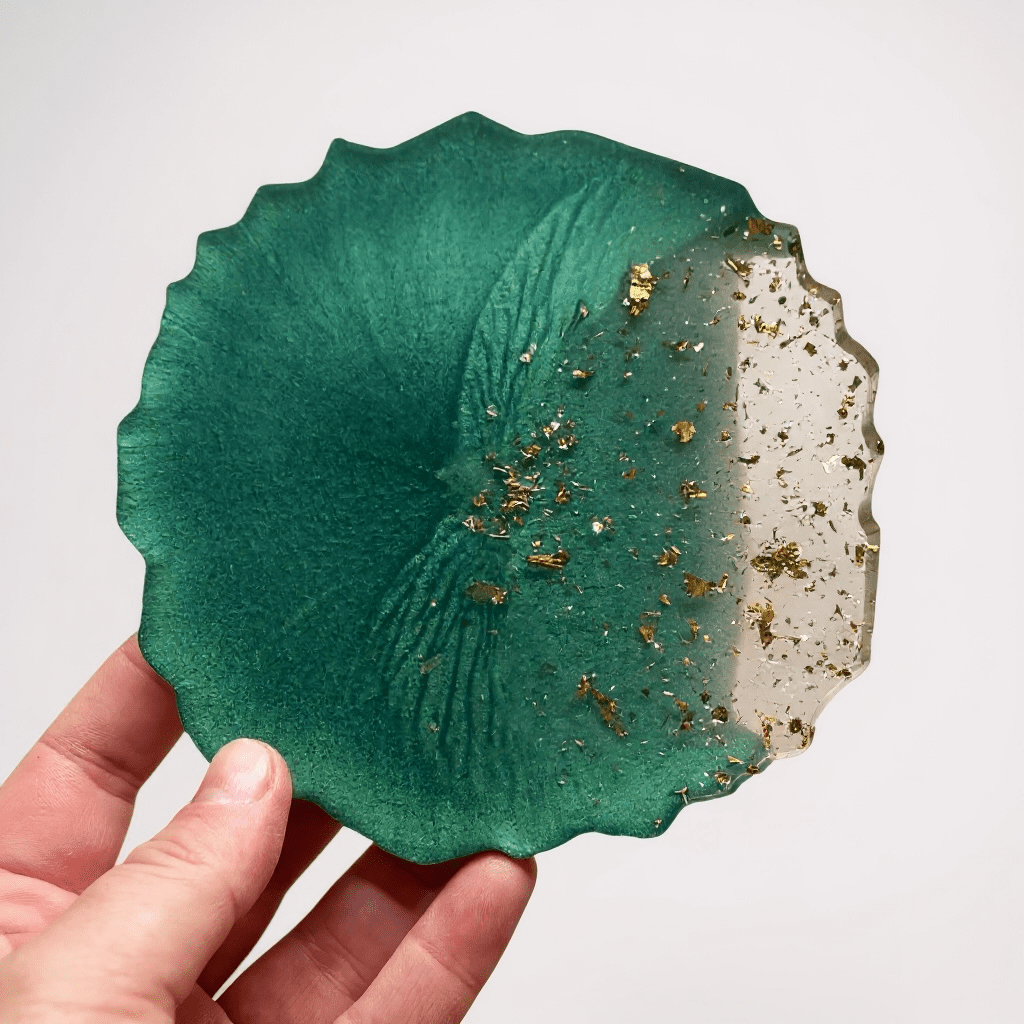 Puaree | Podtácek z pryskyřice Barva podtácku: Zelená