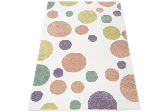 Dětský koberec LIMA M042A krémový / růžový