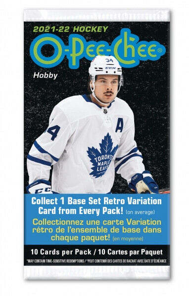 2021-22 NHL Upper Deck O-Pee-Chee Hobby balíček