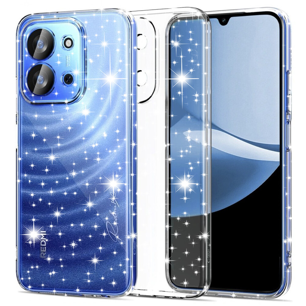 Techsuit SparkleSkin Series Xiaomi Redmi 15C 4G / Redmi 15C 5G průhledný