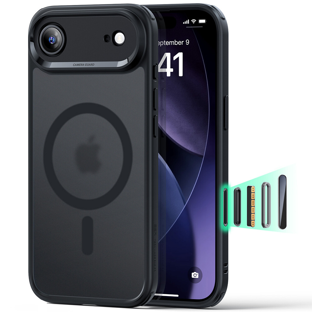 ESR Classic Hybrid HaloLock pro iPhone 17 Air v matné černé
