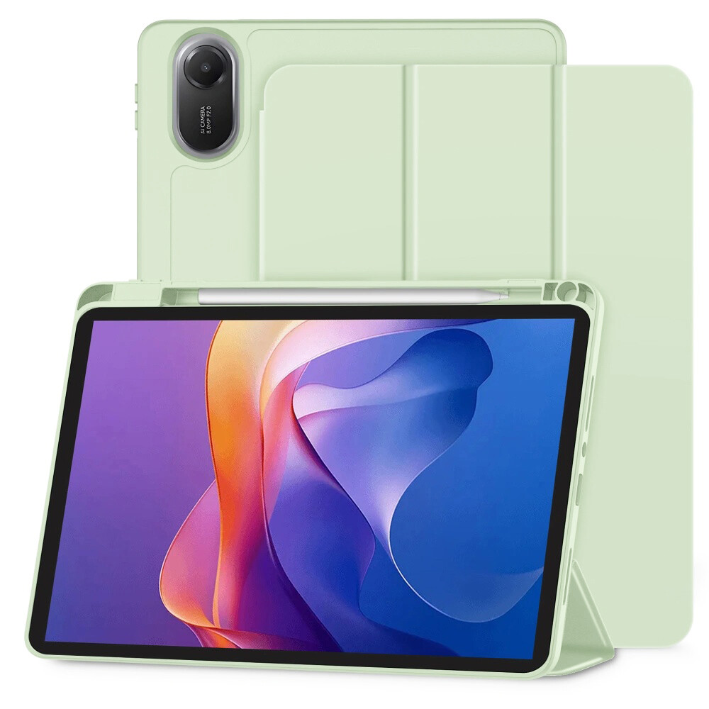Pouzdro Techsuit Flex Trifold s držákem na tužku Xiaomi Redmi Pad 2 Matcha zelená