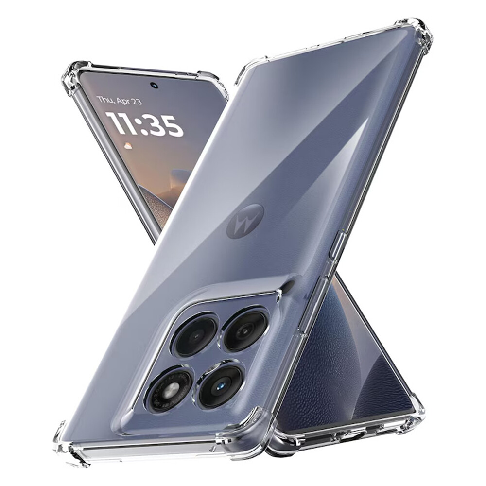 Techsuit Shockproof průhledný silikonový obal Motorola Edge 60 Edge 60 Fusion průhledný