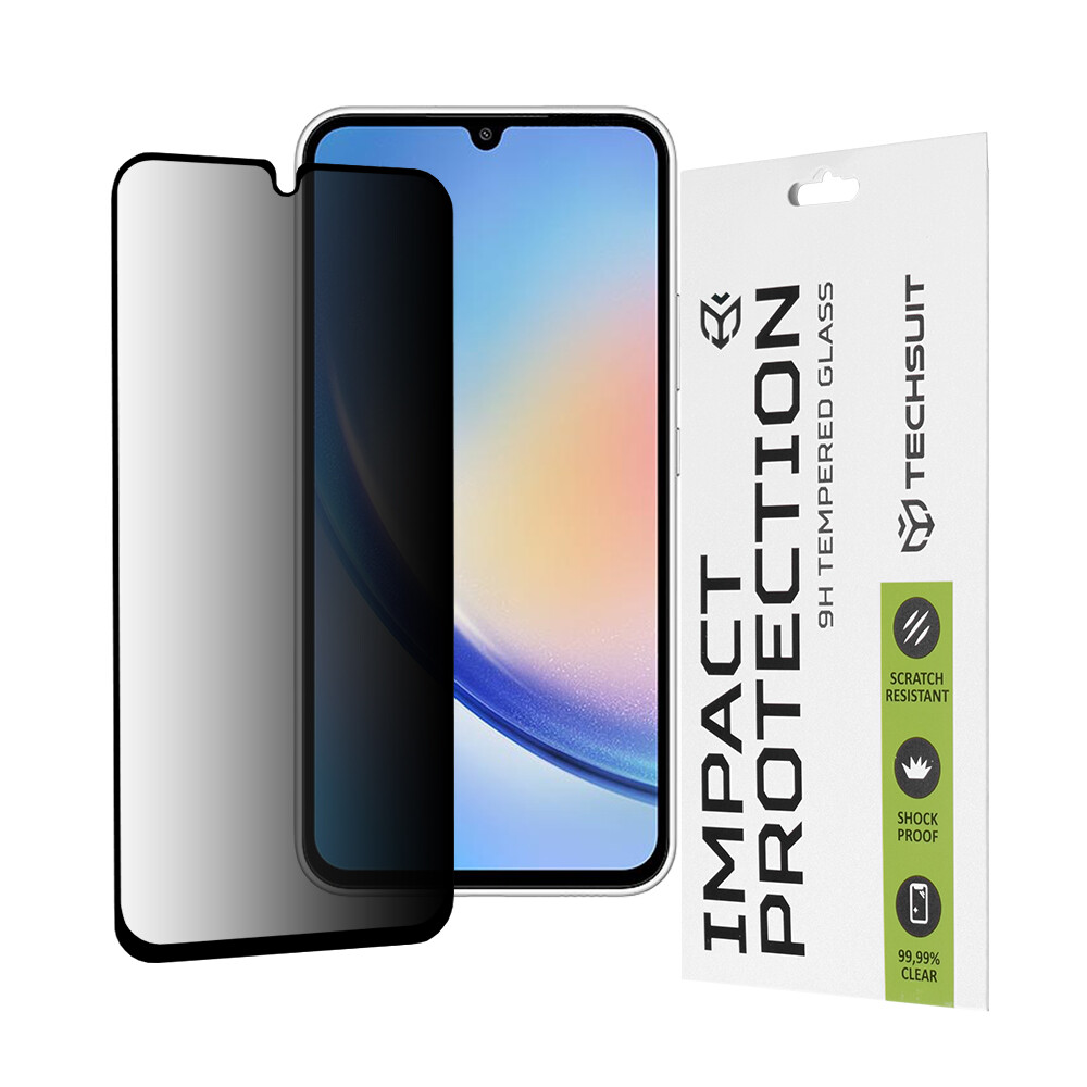 Techsuit Privátní Celoplošné Samsung Galaxy A34 5G Černá