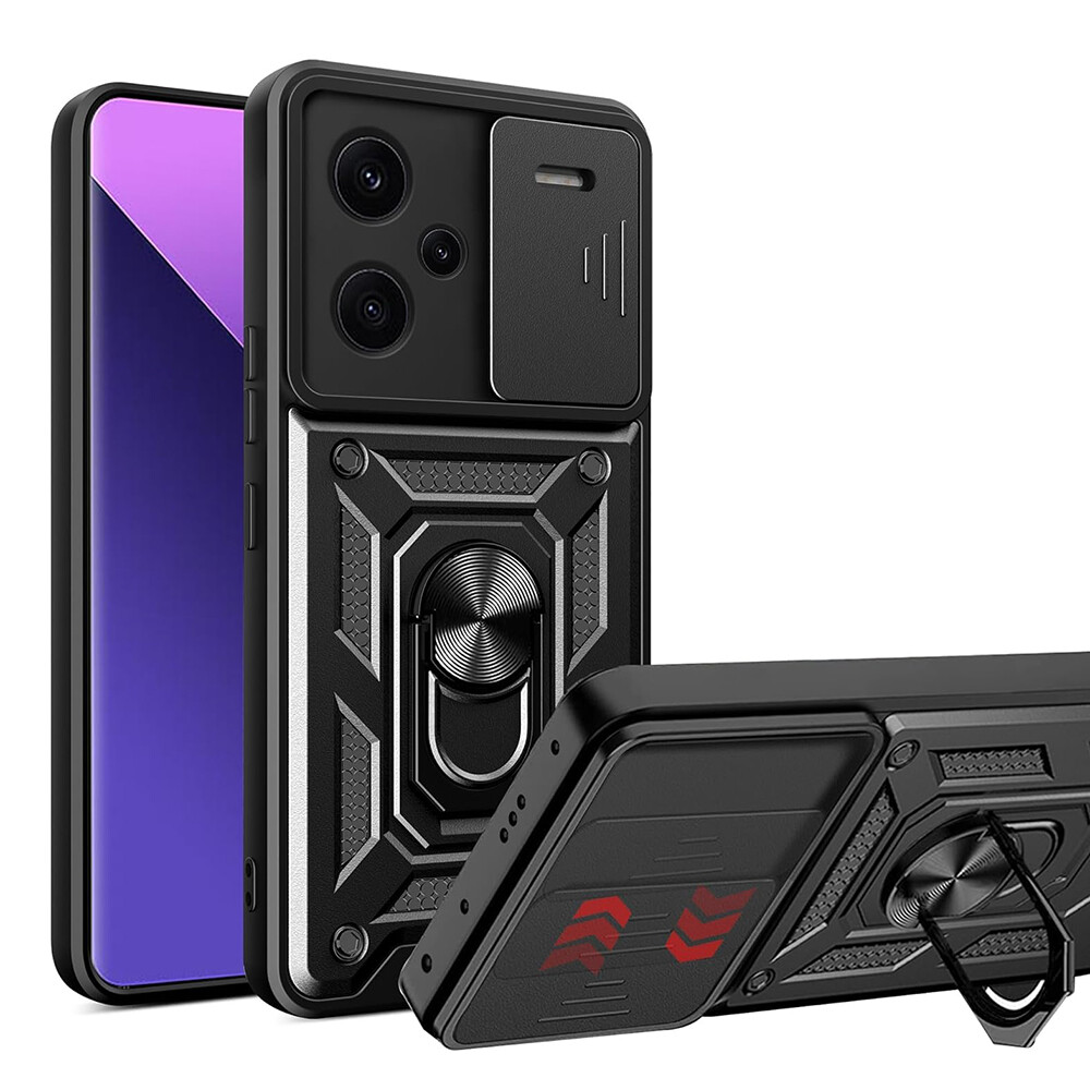 Techsuit CamShield řada Xiaomi Redmi Note 13 Pro+ 5G černá