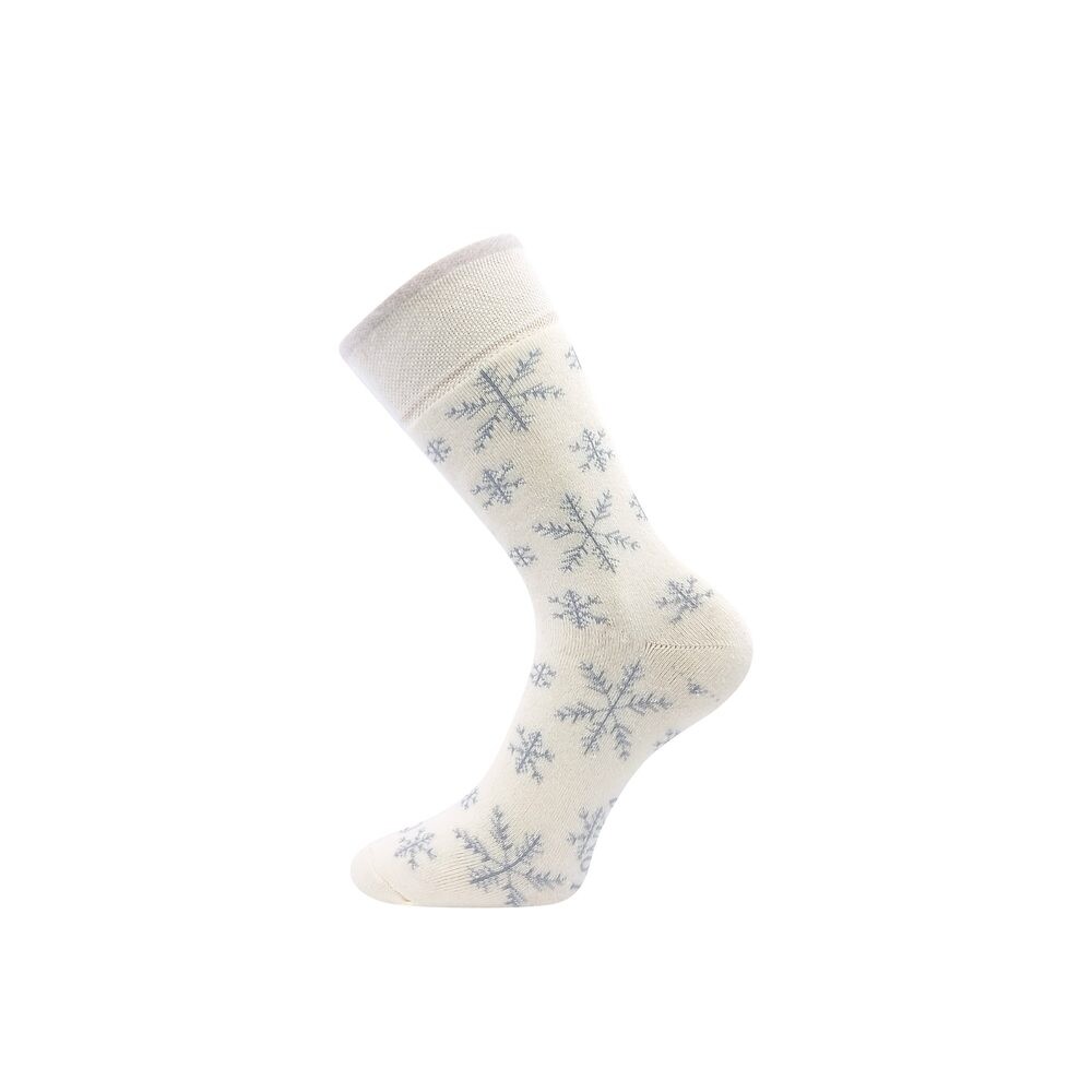 PONOŽKY SILNÉ CELOFROTÉ FROOLOO smetanové s obrázky VLOČEK